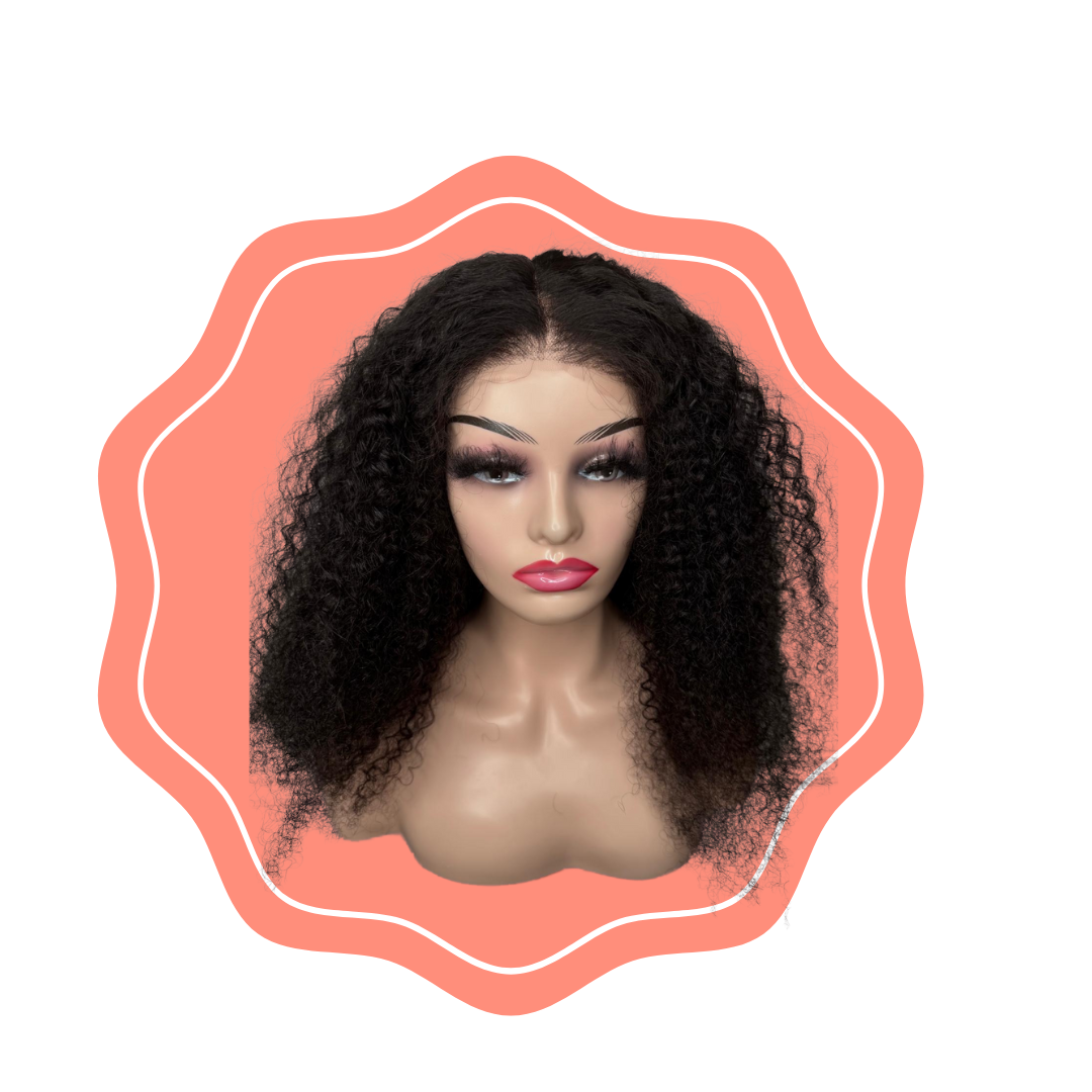 Perruque bouclée sans colle, densité de 250 %, 100 % cheveux humains pour femme,